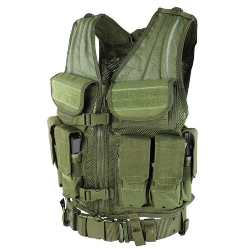 CONDOR ELITE TACTICAL VEST OLIVE DRAB - Tophatter's Army Deals HOLSTERS & BAGS - Tophatter Daily Deals