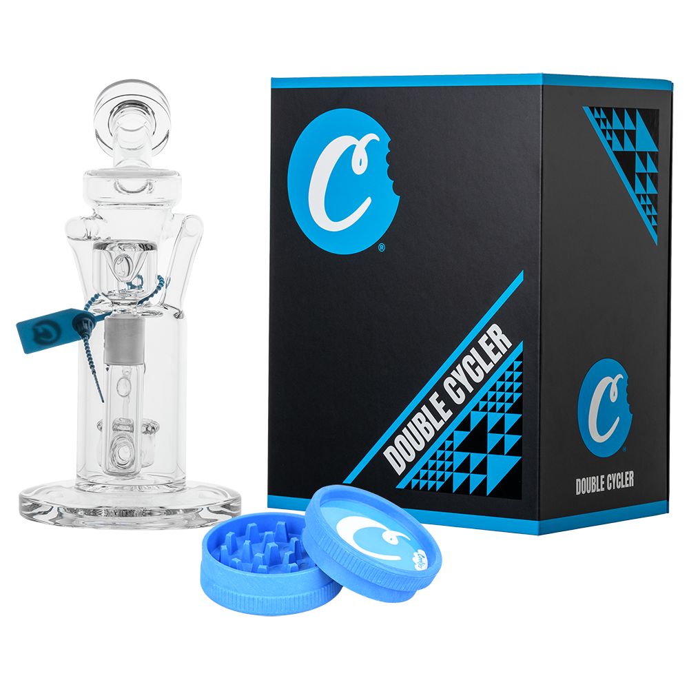 Cookies Double Cycler Bong & Grinder Set Bongs - Tophatter Daily Deals