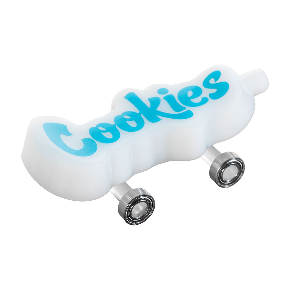 Cookies Toke Deck Hand Pipe Opaque White Glass Hand Pipes - Tophatter Daily Deals
