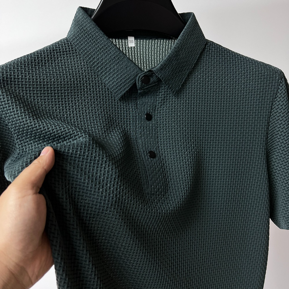 Cool and Breathable Polo Shirt Men T-Shirts - Tophatter Daily Deals