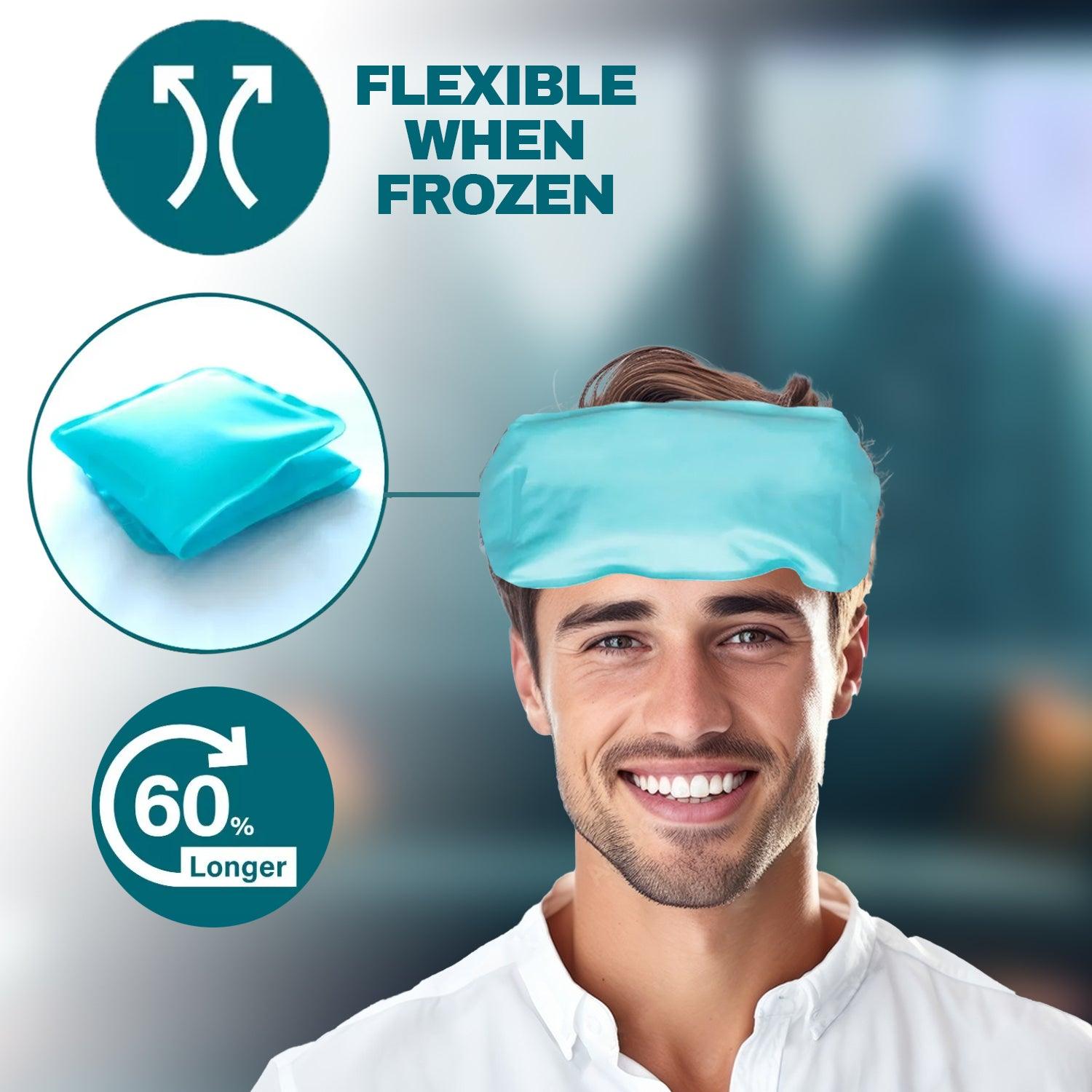 Migraine Ice Pack - Adjustable Head Wrap For Hot Cold Therapy Health Care - Tophatter Daily Deals