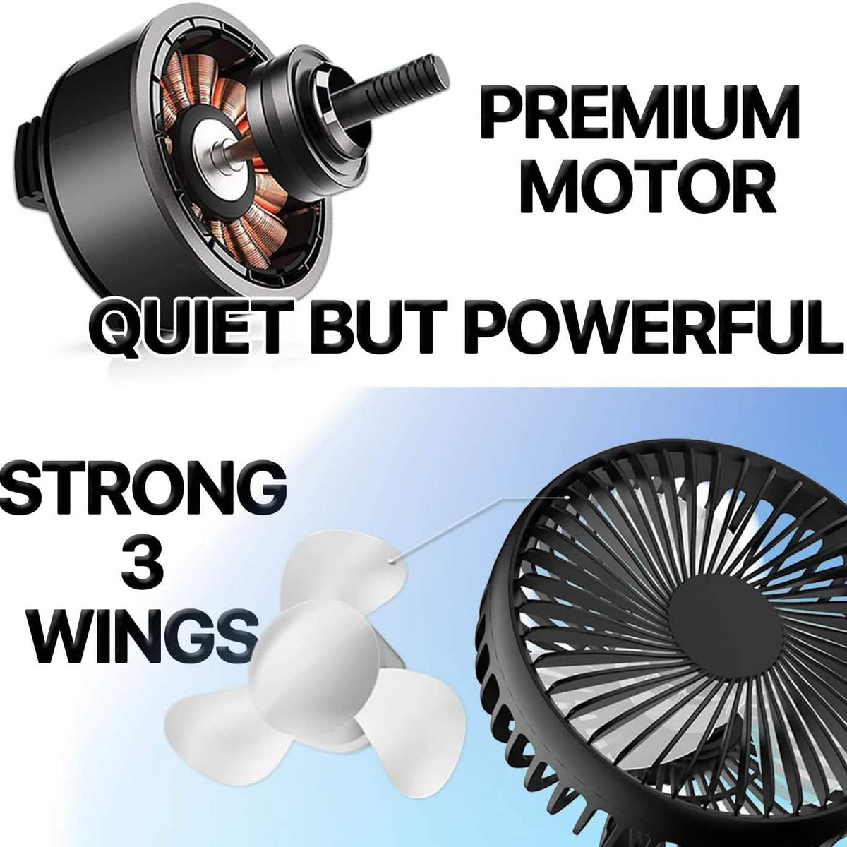 Cooling Car Fan USB Plug for Car/Vehicle Automotive - Tophatter Daily Deals