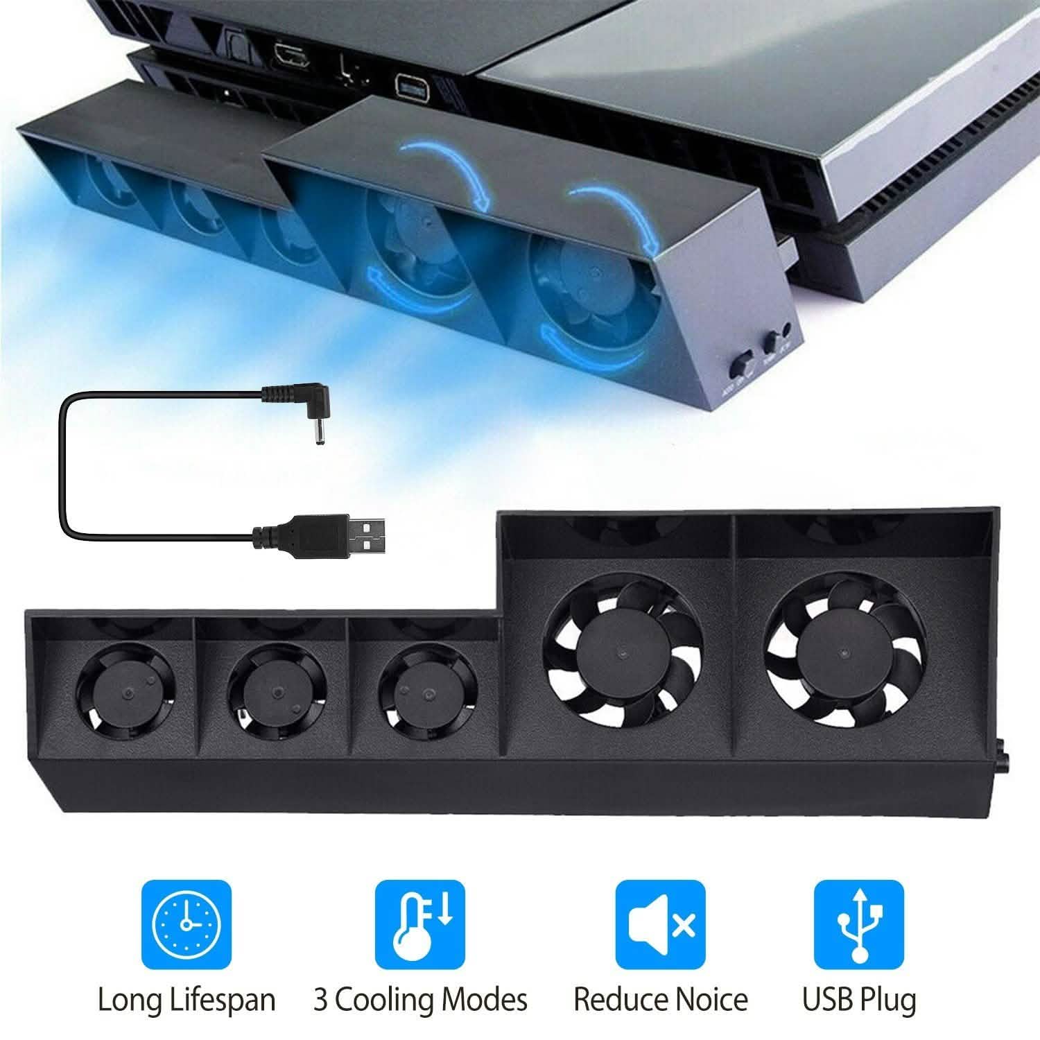 Cooling Fan Fit For PS4 Gaming Console Video Games & Consoles - Tophatter Daily Deals