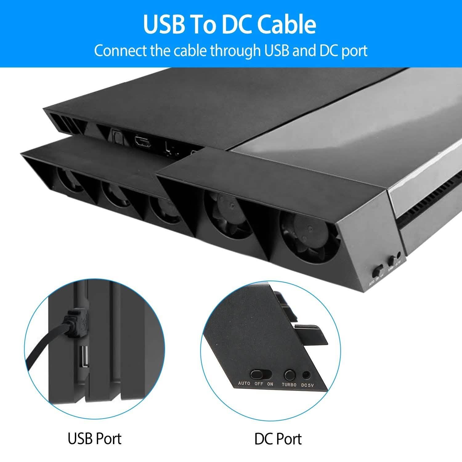 Cooling Fan Fit For PS4 Gaming Console Video Games & Consoles - Tophatter Daily Deals