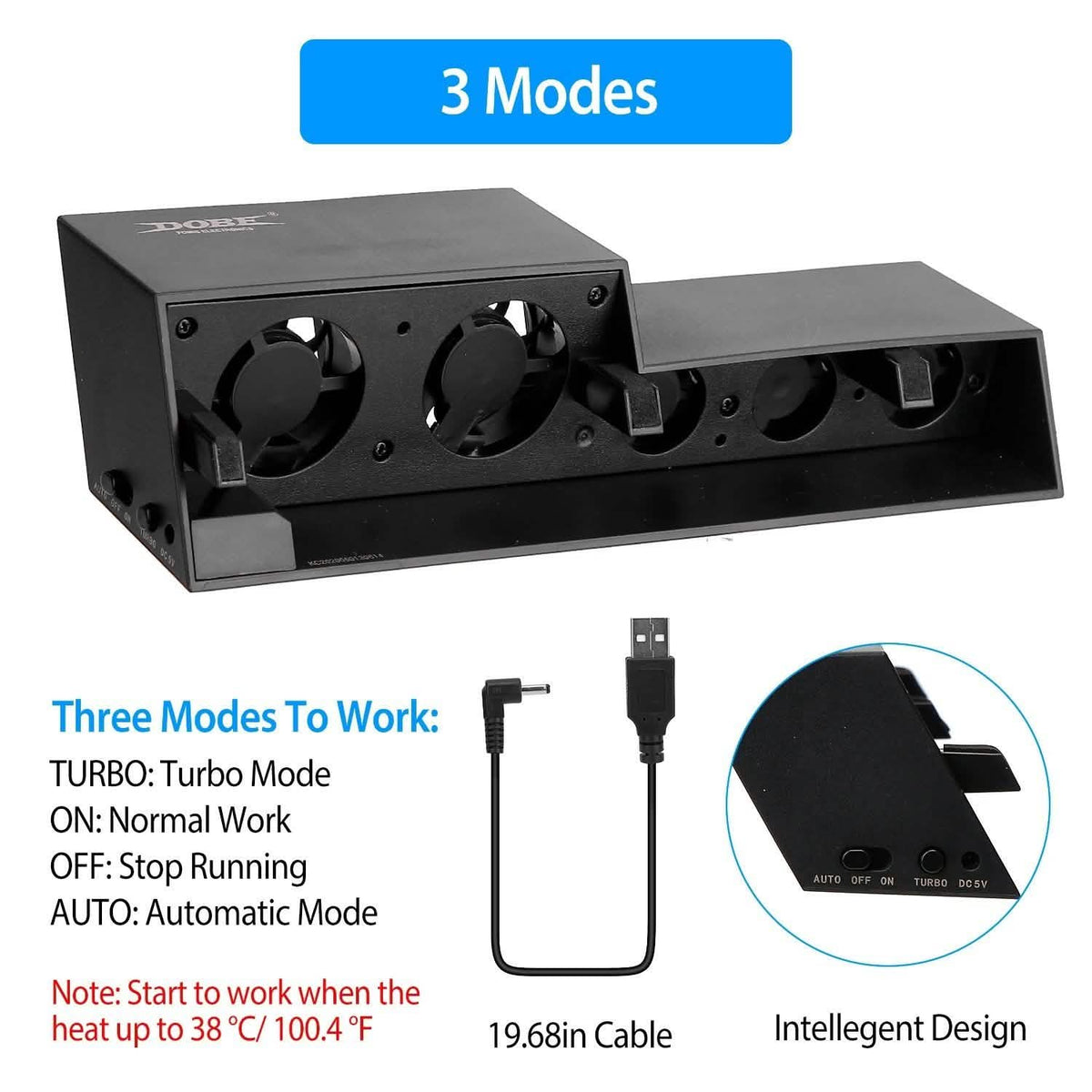 Cooling Fan Fit For PS4 Gaming Console Video Games & Consoles - Tophatter Daily Deals