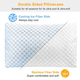Cooling Memory Foam Pillow Ventilated with Cooling Gel Infused Memory Foam Bedding - Tophatter Daily Deals