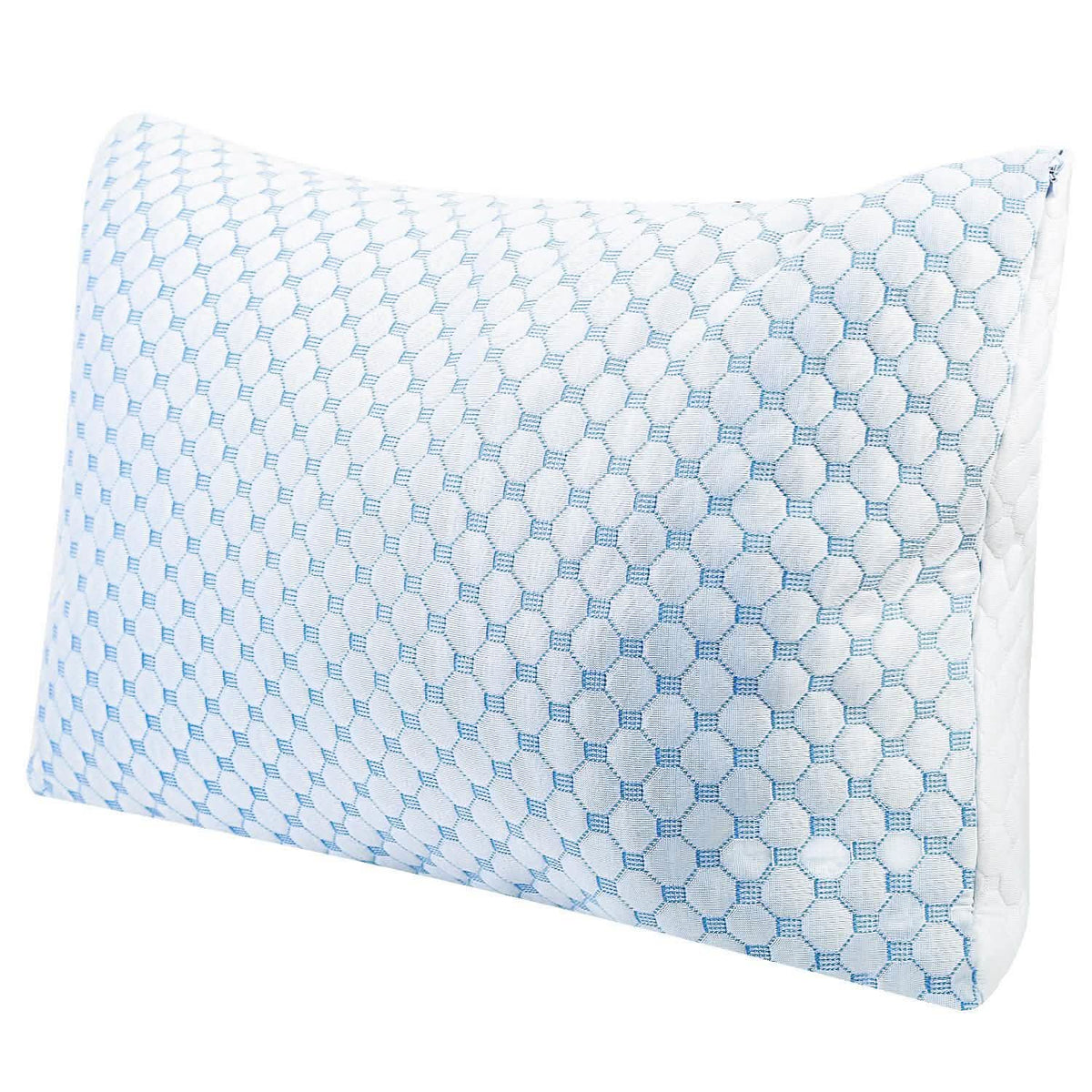 Cooling Memory Foam Pillow Ventilated with Cooling Gel Infused Memory Foam 1-Pack Bedding - Tophatter Daily Deals