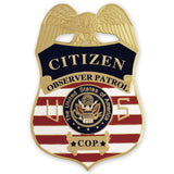 MX - Citizen Observer Patrol Badge - Tophatter's Weapons'N'Deals Badges - Tophatter Daily Deals