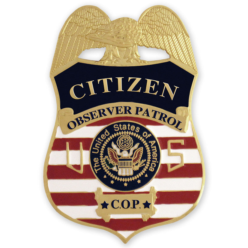 MX - Citizen Observer Patrol Badge - Tophatter's Weapons'N'Deals Badges - Tophatter Daily Deals