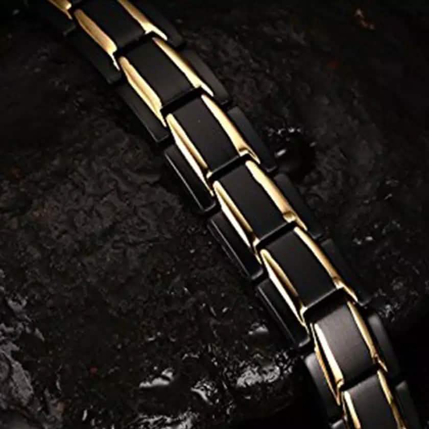 Copper Alloy Magnetic Healthy Care Stone Therapeutic Energy Healing Bracelet Bracelets - Tophatter Daily Deals