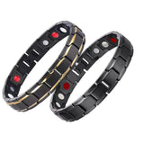 Copper Alloy Magnetic Healthy Care Stone Therapeutic Energy Healing Bracelet Bracelets - Tophatter Daily Deals