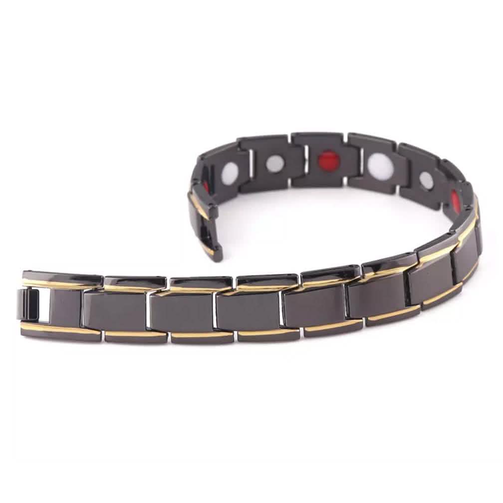 Copper Alloy Magnetic Healthy Care Stone Therapeutic Energy Healing Bracelet Bracelets - Tophatter Daily Deals