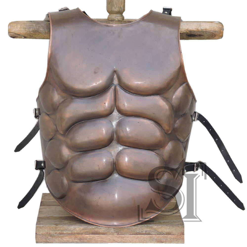 Medieval Roman Greek Muscle Body Armor Copper Antique - Tophatter's Inc. Weapons Store Online Collectible Weapons - Tophatter Daily Deals