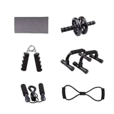 Ab Workout Set with Push-up Stand (7pcs) Fitness, Health and Wellbeing > Gym Equipment - Tophatter Daily Deals