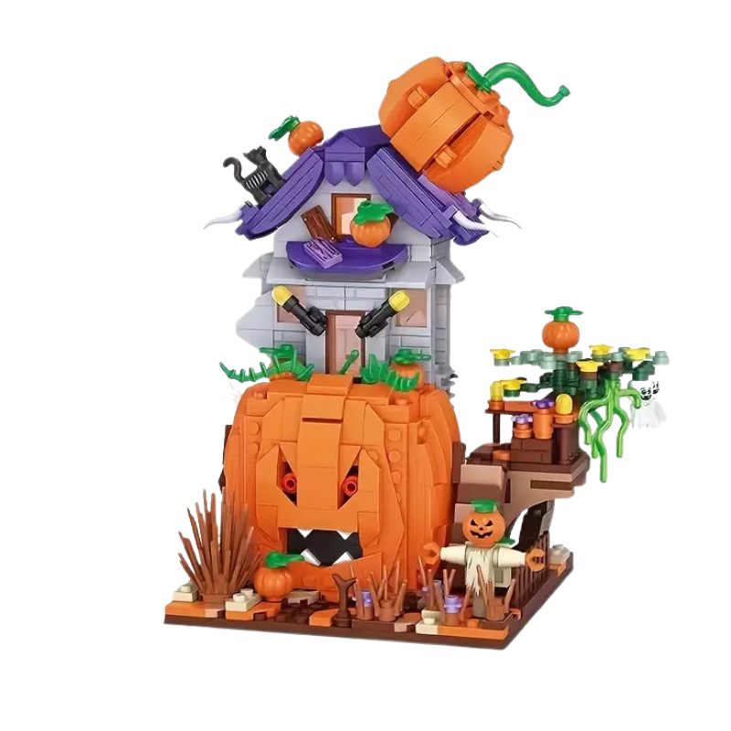 Spooky Pumpkin House Mini Building Brick Toy Baby & Kids > Baby & Kid's Toys > Building Toys - Tophatter Daily Deals