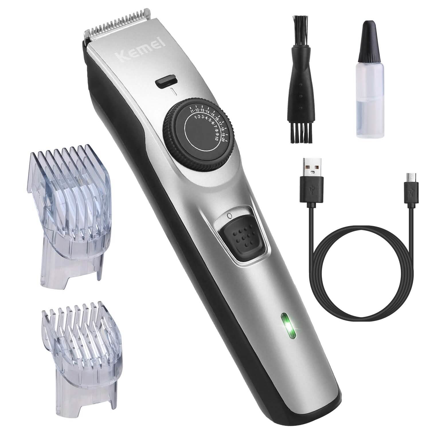 Cordless Beard Trimmer USB Rechargeable Beard Grooming Kit Men's Grooming - Tophatter Daily Deals