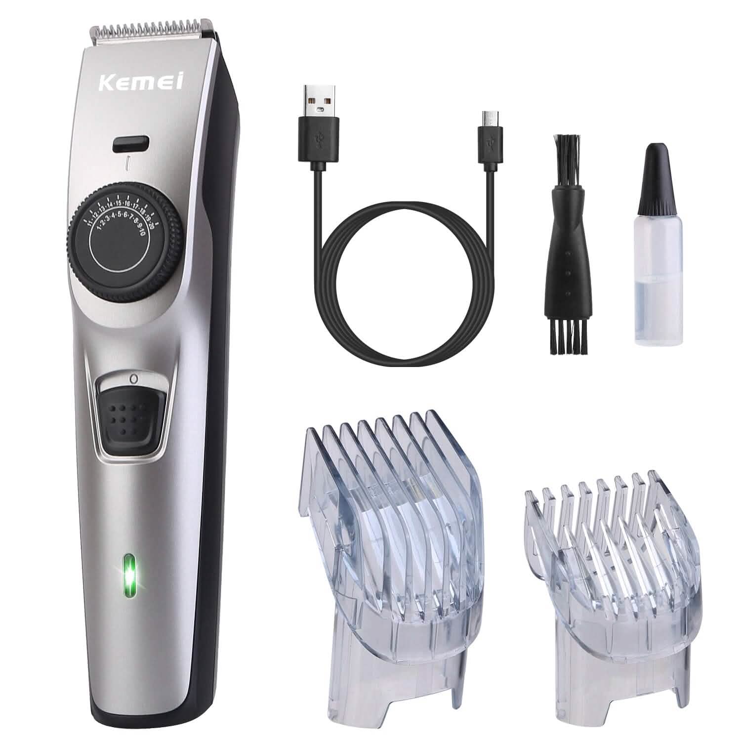 Cordless Beard Trimmer USB Rechargeable Beard Grooming Kit Men's Grooming - Tophatter Daily Deals
