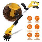 Cordless Electric Garden Tiller Cultivator With 20V Rechargeable Battery Garden & Patio - Tophatter Daily Deals