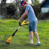 Cordless Electric Garden Tiller Cultivator With 20V Rechargeable Battery Garden & Patio - Tophatter Daily Deals