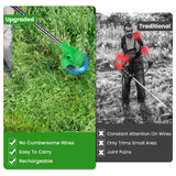 Cordless Rechargeable Grass Trimmer Garden & Patio - Tophatter Daily Deals