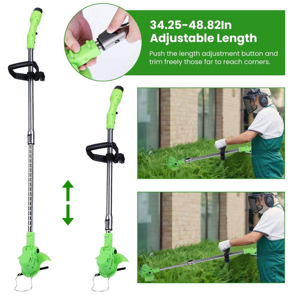 Cordless Rechargeable Grass Trimmer Garden & Patio - Tophatter Daily Deals