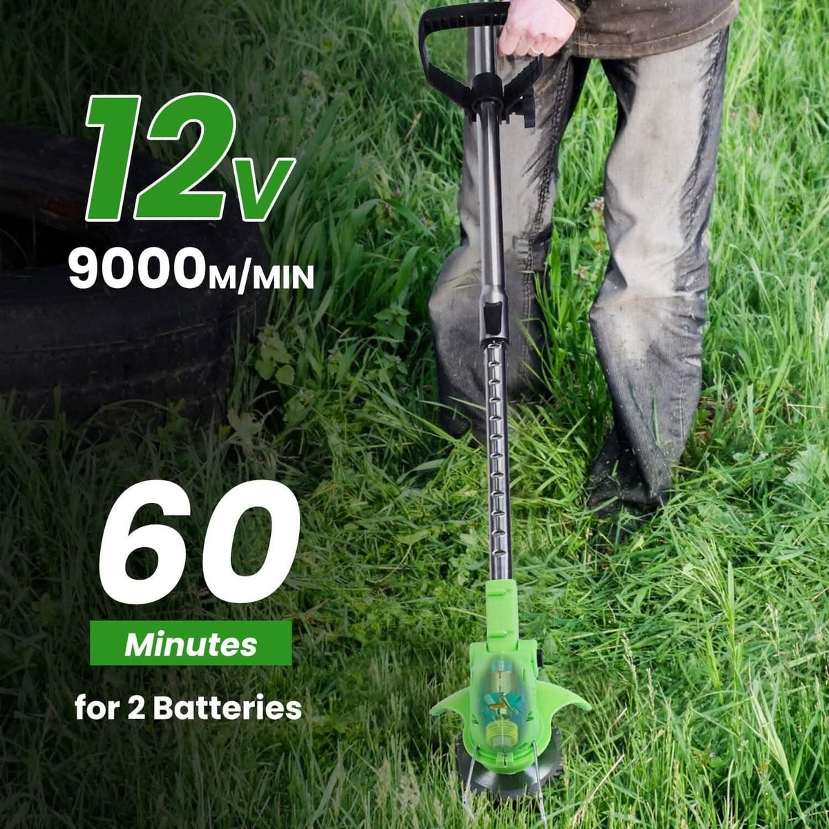 Cordless Rechargeable Grass Trimmer Garden & Patio - Tophatter Daily Deals