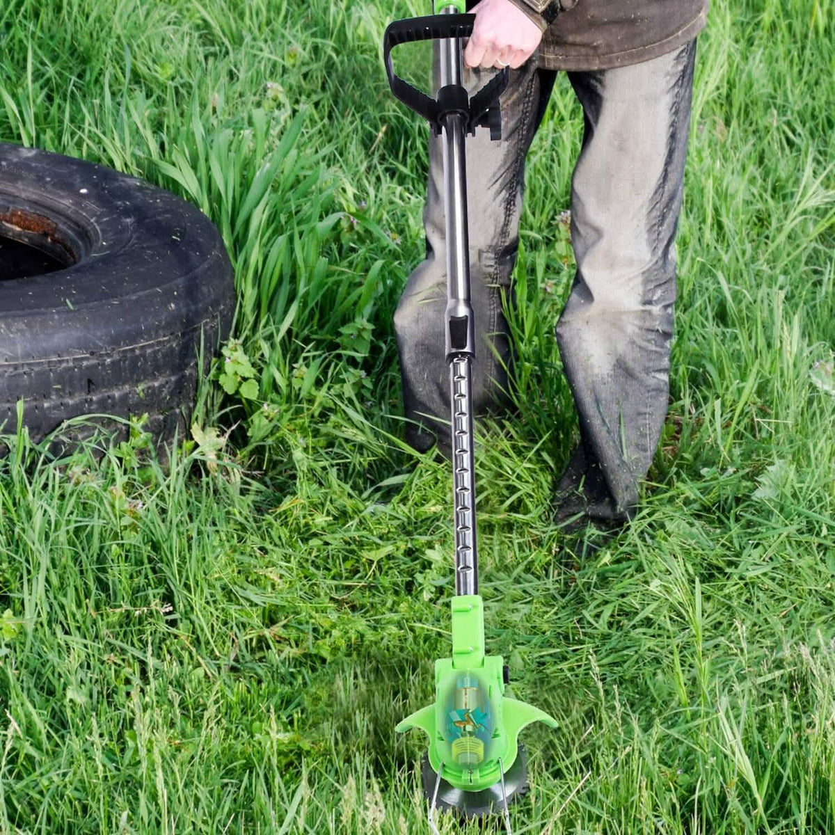 Cordless Rechargeable Grass Trimmer Garden & Patio - Tophatter Daily Deals
