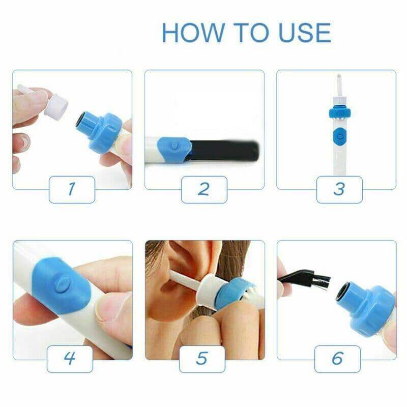 Cordless Vacuum Ear Cleaner Wax Remover Ear Care - Tophatter Daily Deals