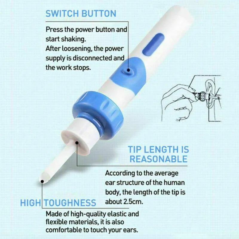 Cordless Vacuum Ear Cleaner Wax Remover Ear Care - Tophatter Daily Deals