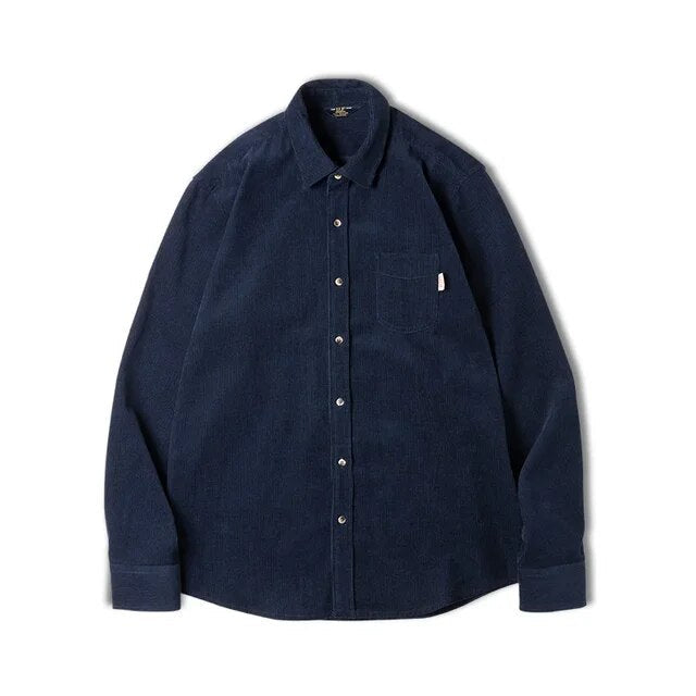 Excellent Corduroy Men's Shirt Long Sleeve Fleece Jacket Men Jackets - Tophatter Daily Deals