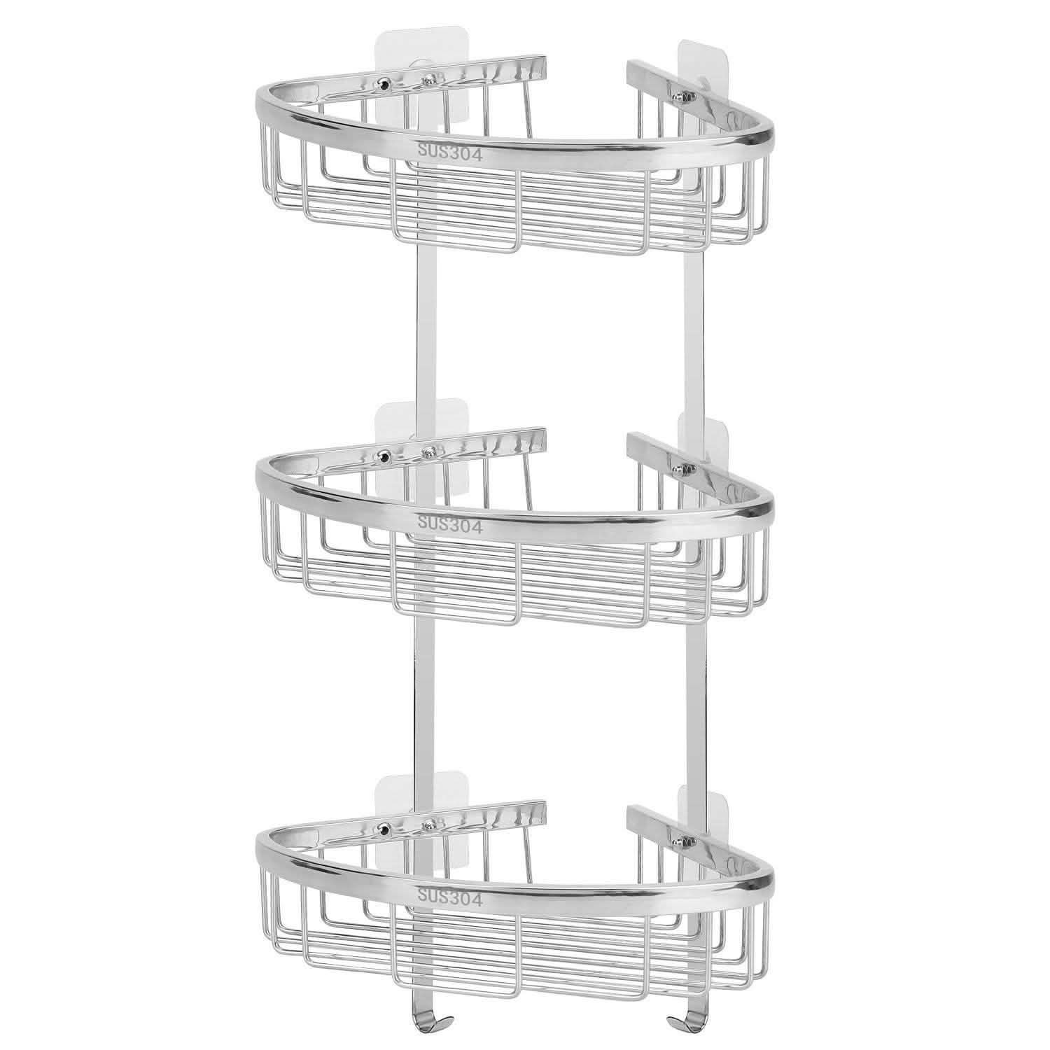 Corner Shower Caddy Shelf 3-Tier Bath - Tophatter Daily Deals