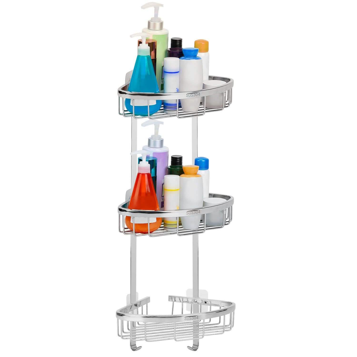 Corner Shower Caddy Shelf Bath - Tophatter Daily Deals