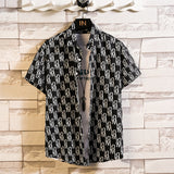 Cotton Men's Gorgeous Print Shirt Black -02 Men's Shirts - Tophatter Daily Deals