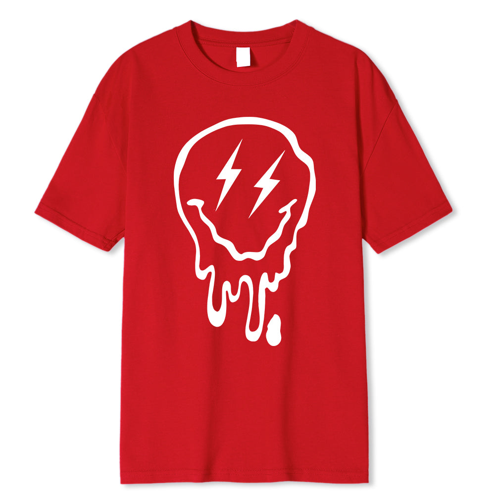 Summer Cotton O-Neck Cotton Clothes Tee - Tophatter Daily Deals