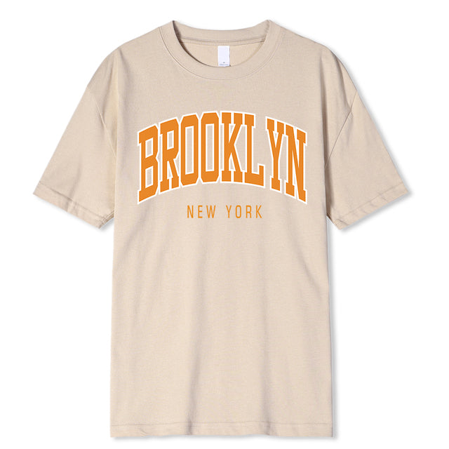 Cotton T Shirt Breathable Shoulder Tee Beige Tee - Tophatter Daily Deals