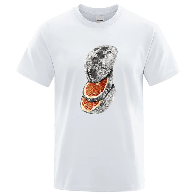 Cotton T shirt Hip Hop Loose Oversized T-Shirt White Tee - Tophatter Daily Deals