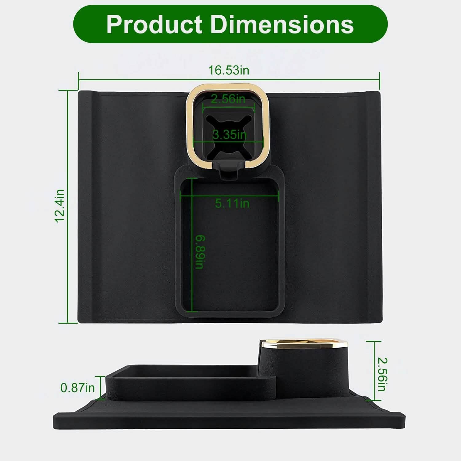 Couch Arm Cup Holder Tray Anti-spill Anti-slip Silicone Armrest Remote Snack Organizer Everything Else - Tophatter Daily Deals