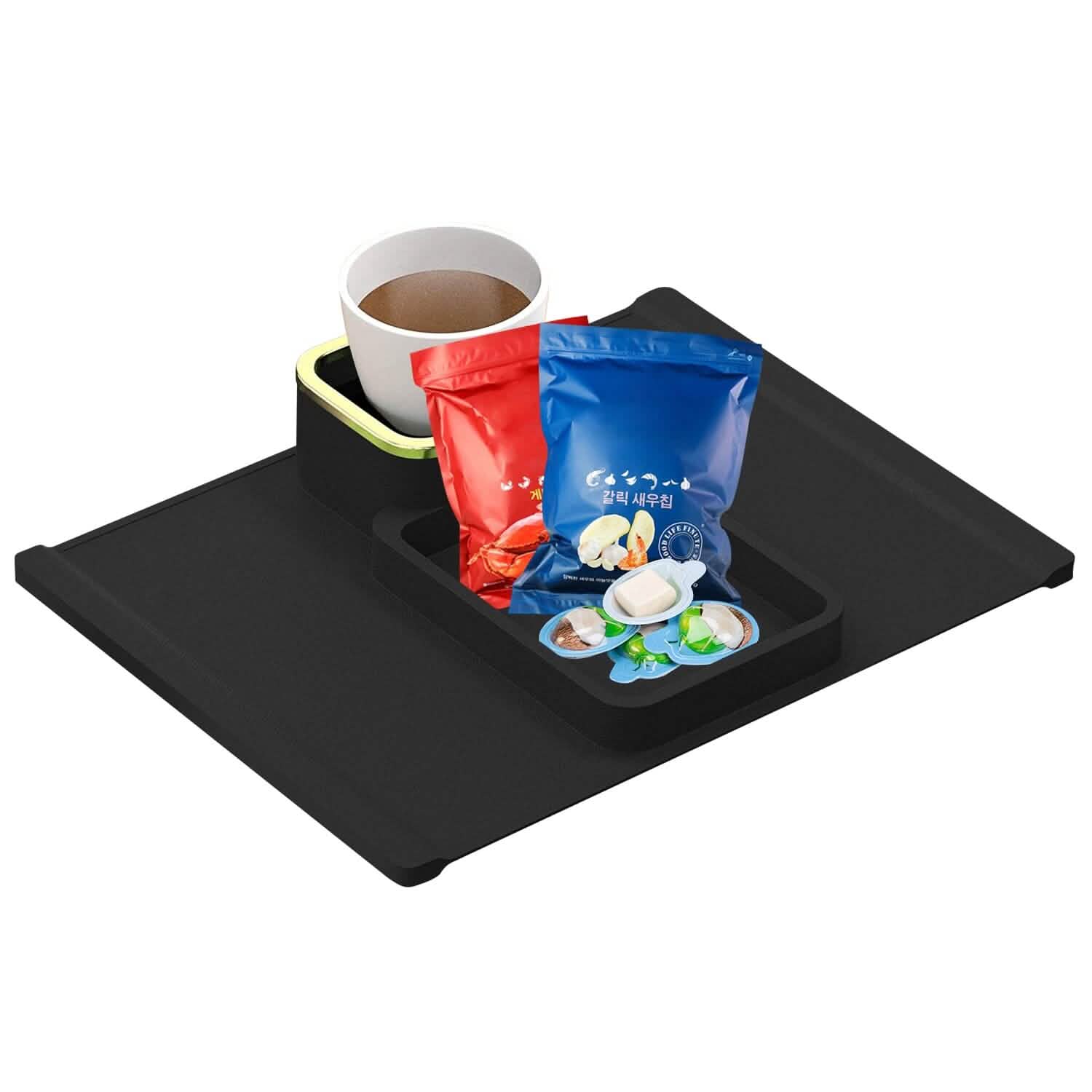 Couch Arm Cup Holder Tray Anti-spill Anti-slip Silicone Armrest Remote Snack Organizer Everything Else - Tophatter Daily Deals
