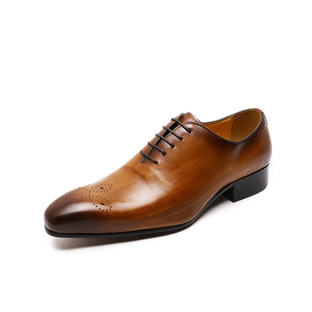 Genuine Calf Leather Men Dress Shoes Men Shoes - Tophatter Daily Deals