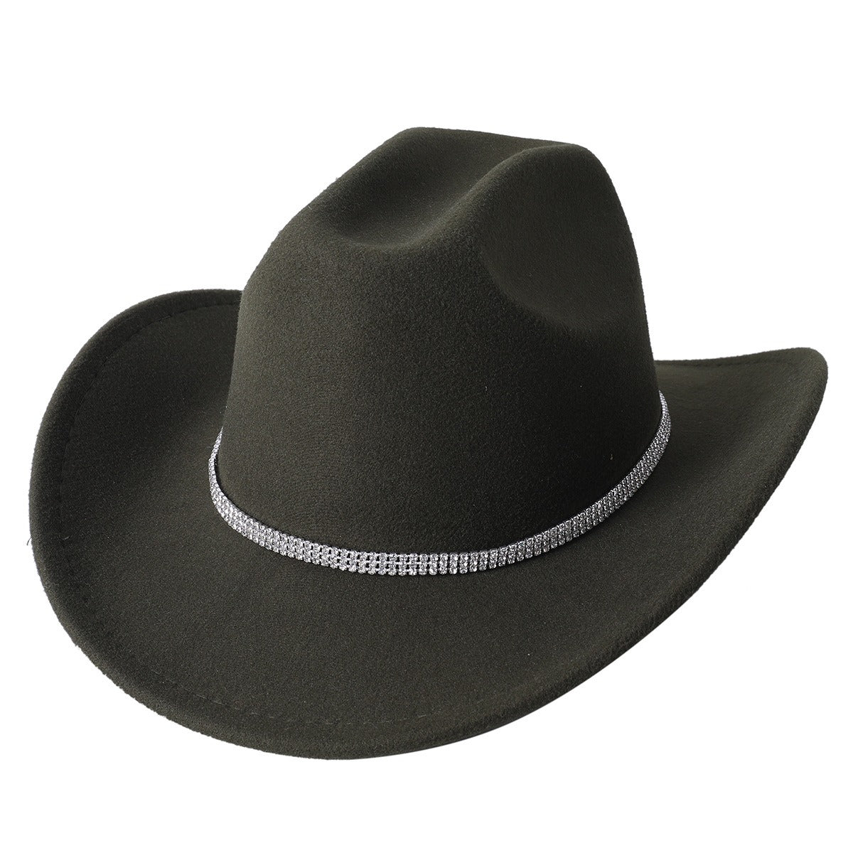 Cowboy Hat For Women And Men With Shapeable Wide Brim Army Green Cap - Tophatter Daily Deals