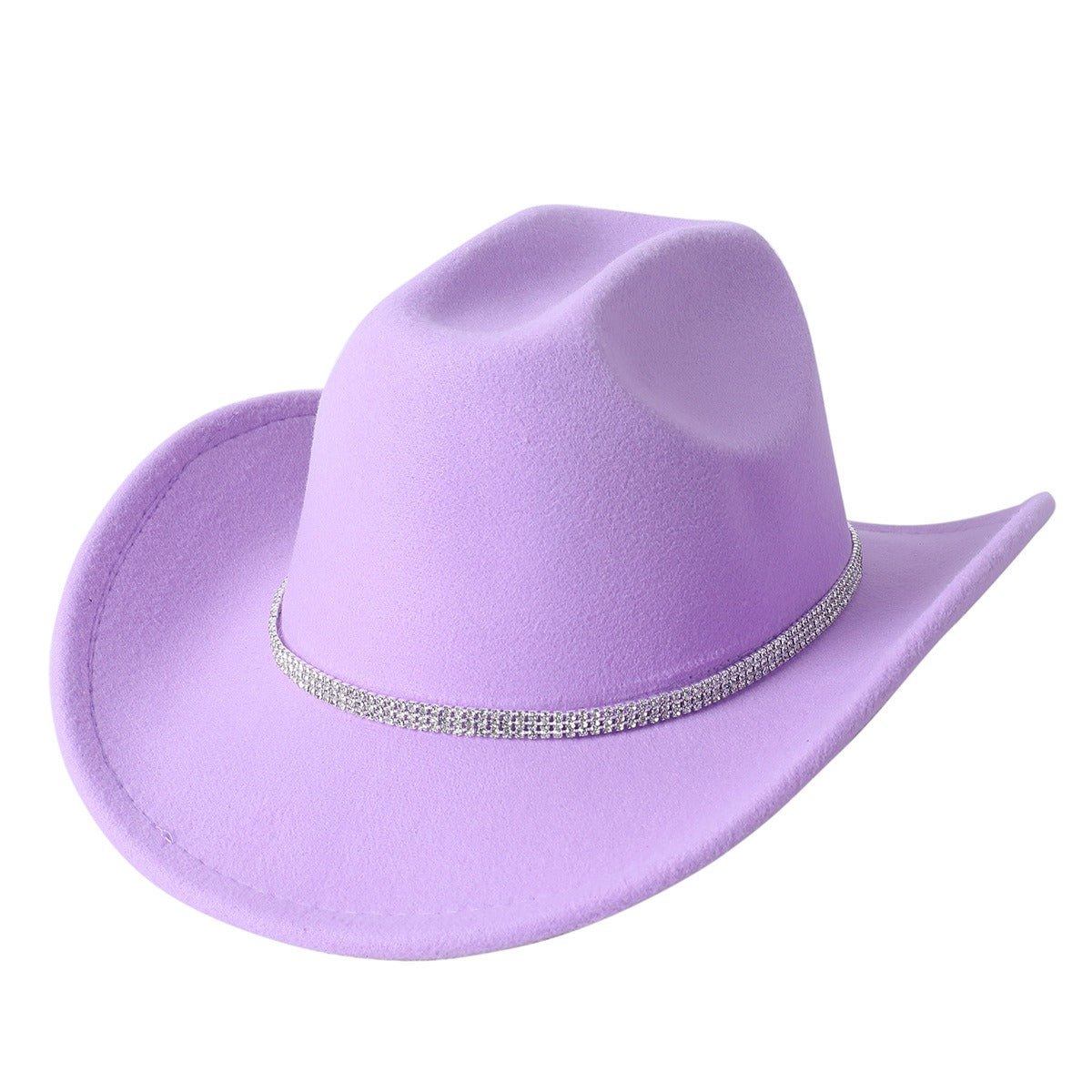 Cowboy Hat For Women And Men With Shapeable Wide Brim Violets Cap - Tophatter Daily Deals