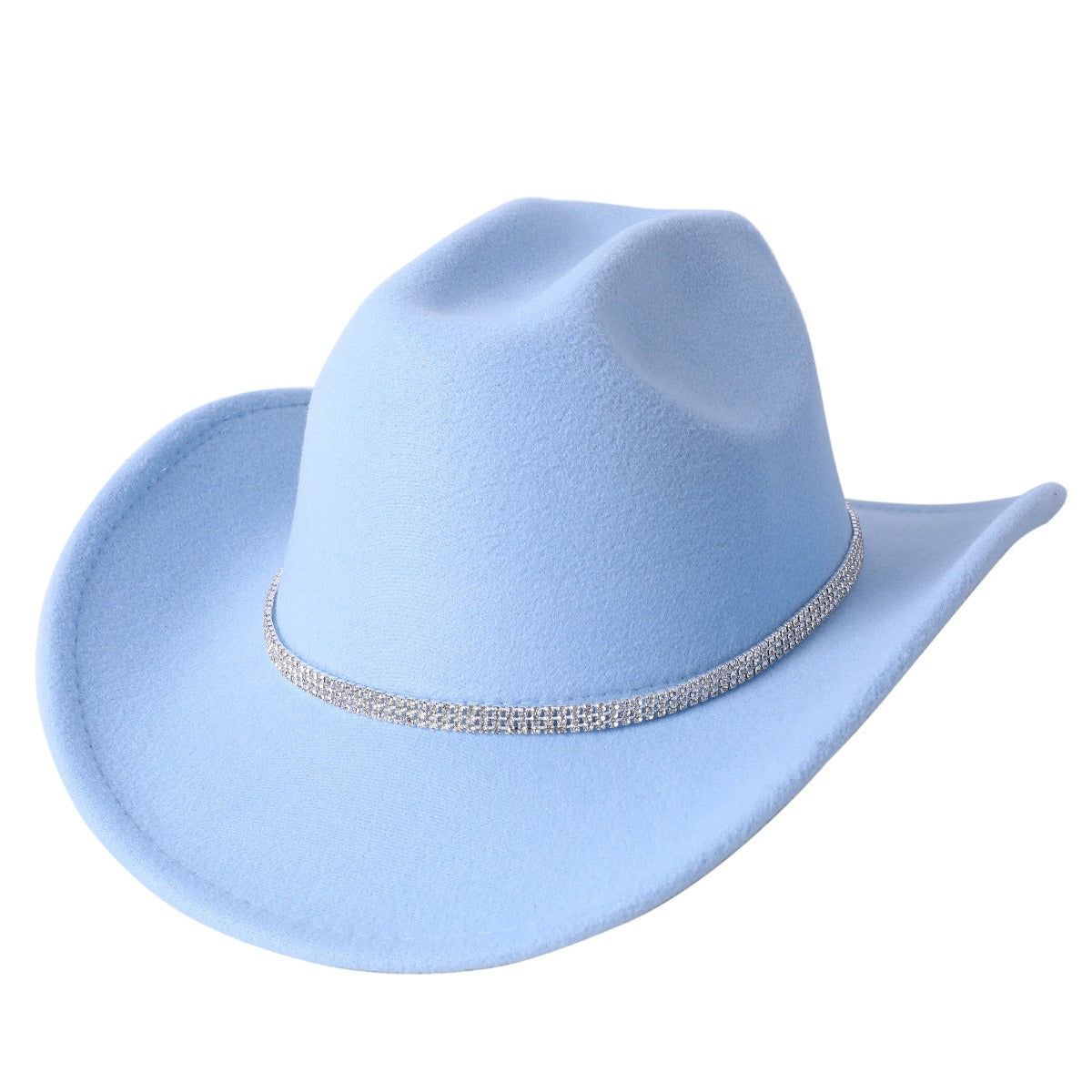 Cowboy Hat For Women And Men With Shapeable Wide Brim Sky Blue Cap - Tophatter Daily Deals