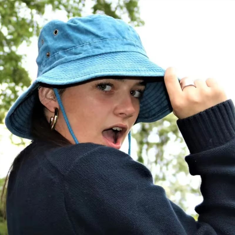 Cowboy Hiking Bucket Hats With String Men Denim Beach Sun Hat Blue Cap - Tophatter Daily Deals