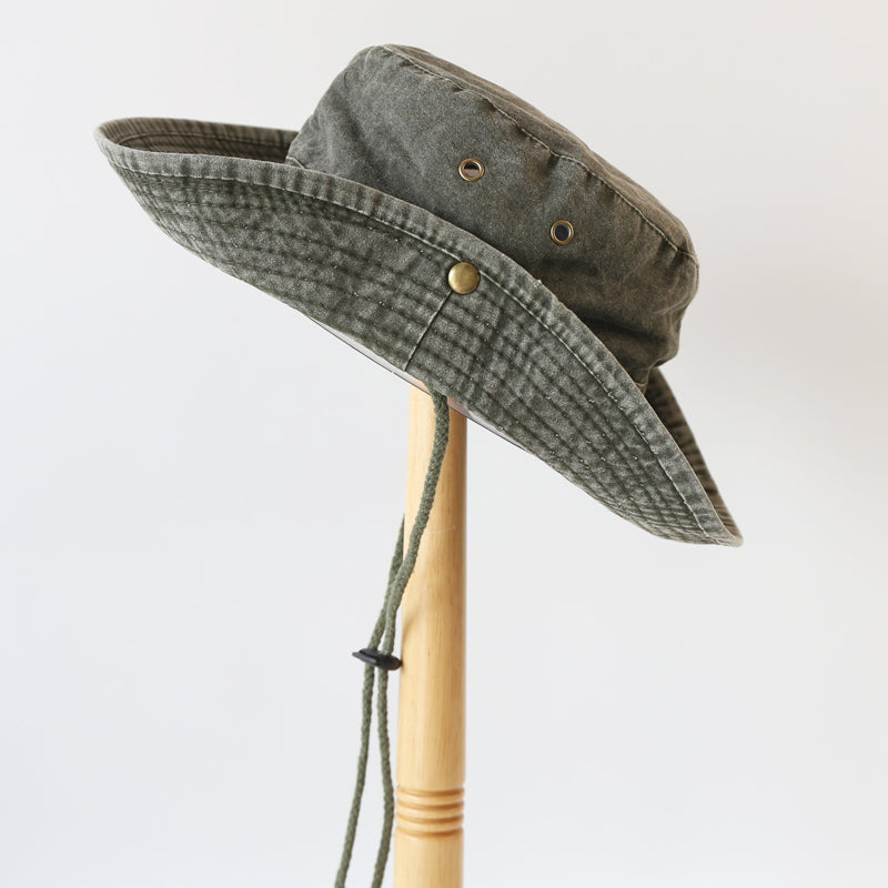 Cowboy Hiking Bucket Hats With String Men Denim Beach Sun Hat Cap - Tophatter Daily Deals