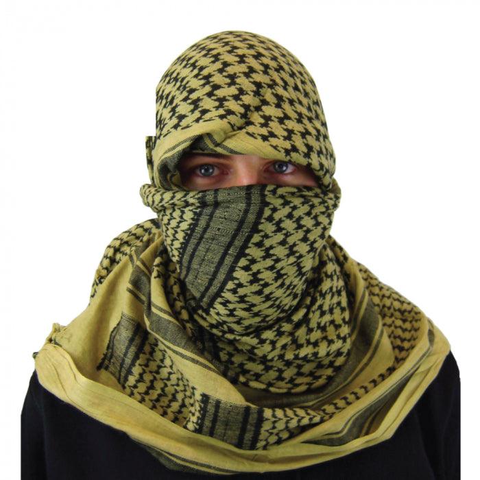 Shemagh (Head & Face Protection) Black White Coyote Brown Tactical - Tophatter Daily Deals