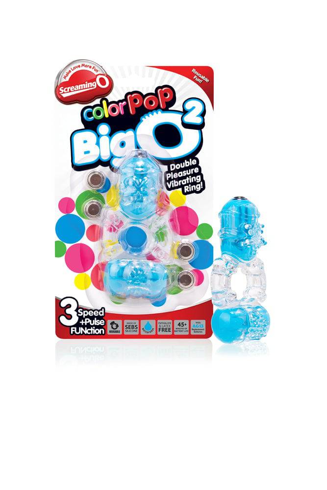 Screaming O - ColourPop - The Big O 2 - Dual Vibrating Cock Ring - Assorted Sex Toy - Tophatter Daily Deals
