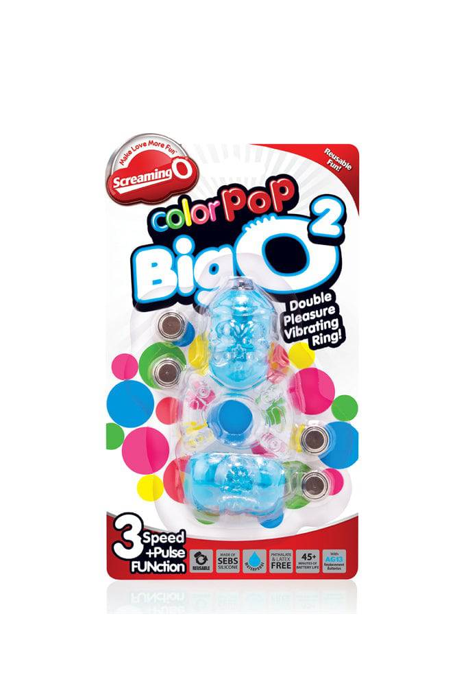 Screaming O - ColourPop - The Big O 2 - Dual Vibrating Cock Ring - Assorted Sex Toy - Tophatter Daily Deals