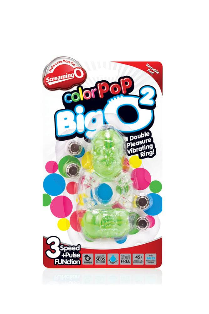 Screaming O - ColourPop - The Big O 2 - Dual Vibrating Cock Ring - Assorted Sex Toy - Tophatter Daily Deals