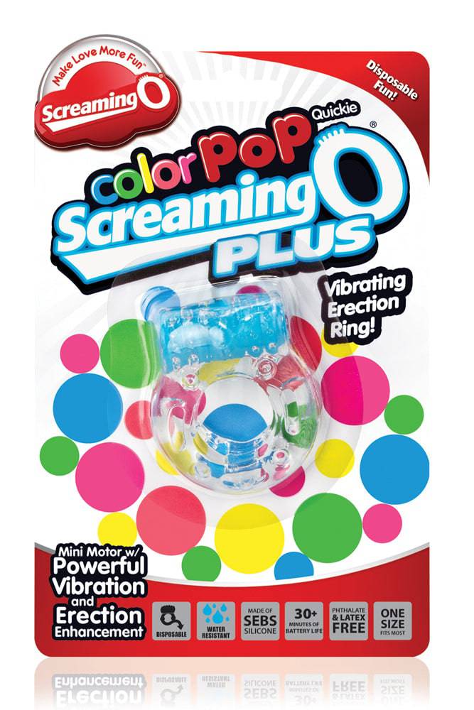 Screaming O - ColourPop Quickie Plus - Disposable Vibrating Cock Ring - Assorted Sex Toy - Tophatter Daily Deals