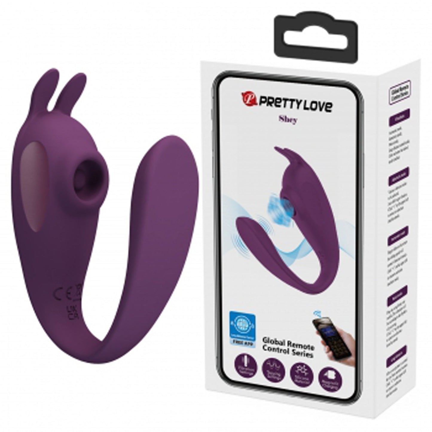 Shey Byzantium – App Control Ergonomic C-Shape G-Spot and Clitoral Vibrator > Vibrators > Ladies > Clitoral Vibrators and Stimulators - Tophatter Daily Deals